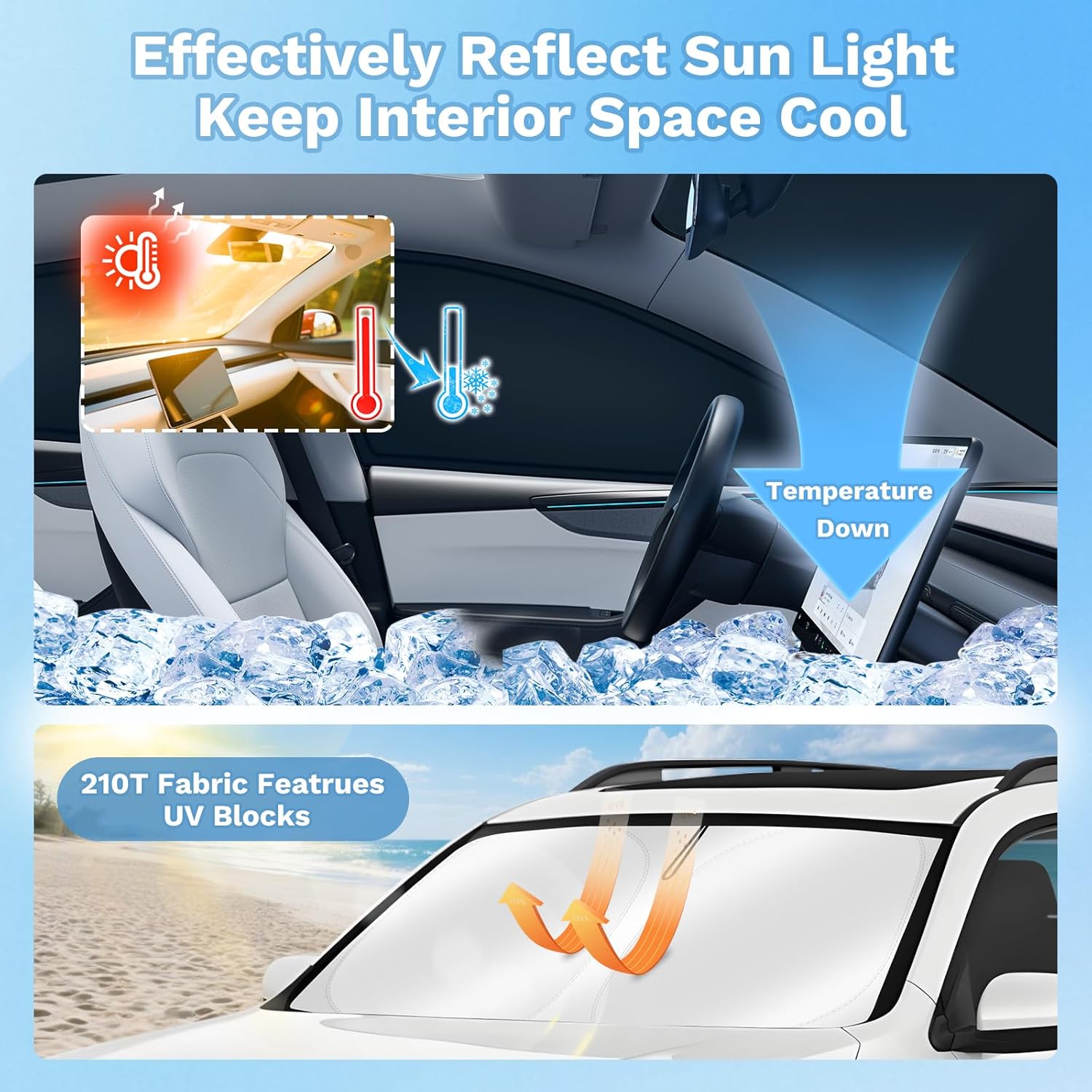 KUST Car Window Shades for Toyota RAV4 2026 Windshield Sun Shade Side Window Cover UV Block Privacy Protection Accessories for Camping Blackout Rear Back Full Set 8PCS