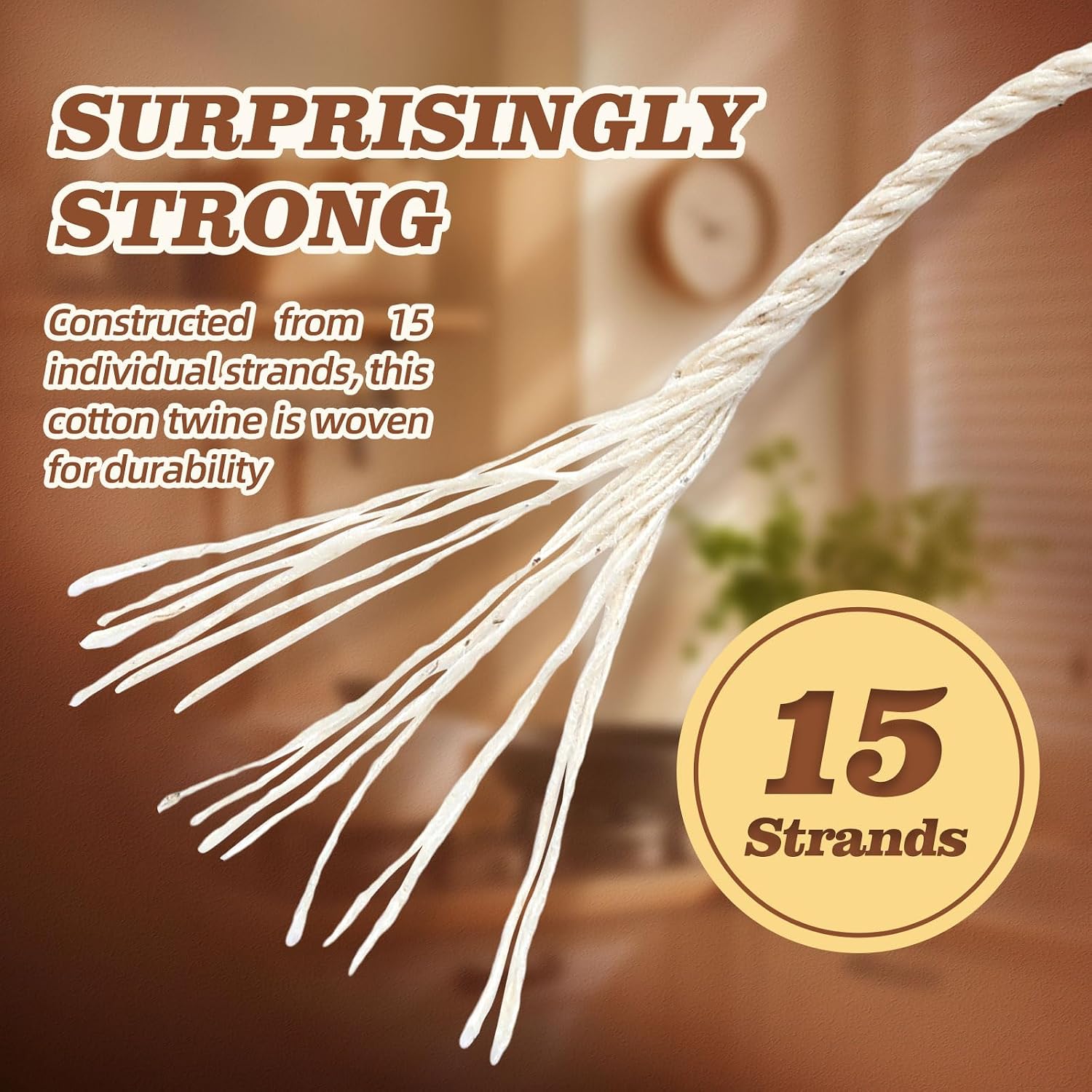Natural White Cotton Twine String - 1.2mm x 200 Ft for Cooking, Baking & Butchering | Butchers Twine