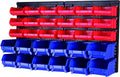 maxworks wall mount storage rack 30 bin heavy‑duty, main product view