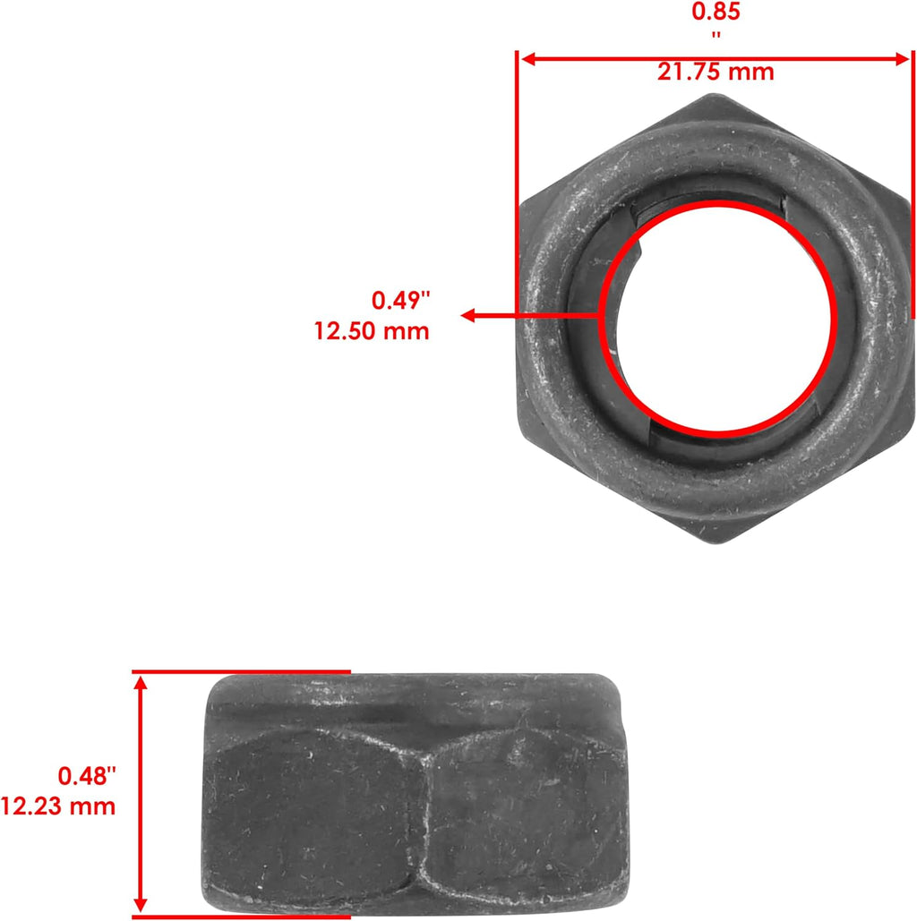 Caltric Wheel Nut And Washers Compatible with Yamaha Grizzly 600 YFM600F 4x4 1999-2001 / Warrior 350 YFM350X 1995-2003 / YFZ450 SE LE 2004-2005 Front and Rear