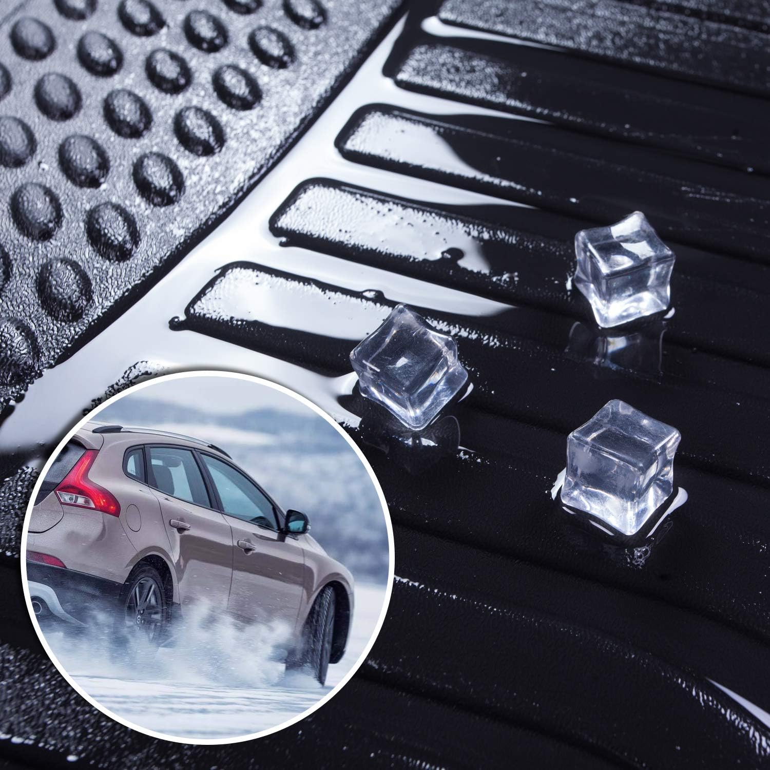 orealtrend Black Floor Mats Liners Replacement for Subaru Crosstrek/XV 2018-2023 Heavy Duty All Weather Guard Front and Rear Car Carpet-Custom Fit-Tough Odorless