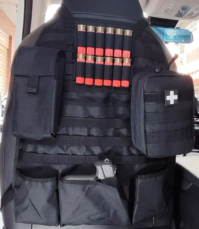 Car Seat Back Organizer Tactical MOLLE Panel Back Seat Storage Bag Universal - Image 5