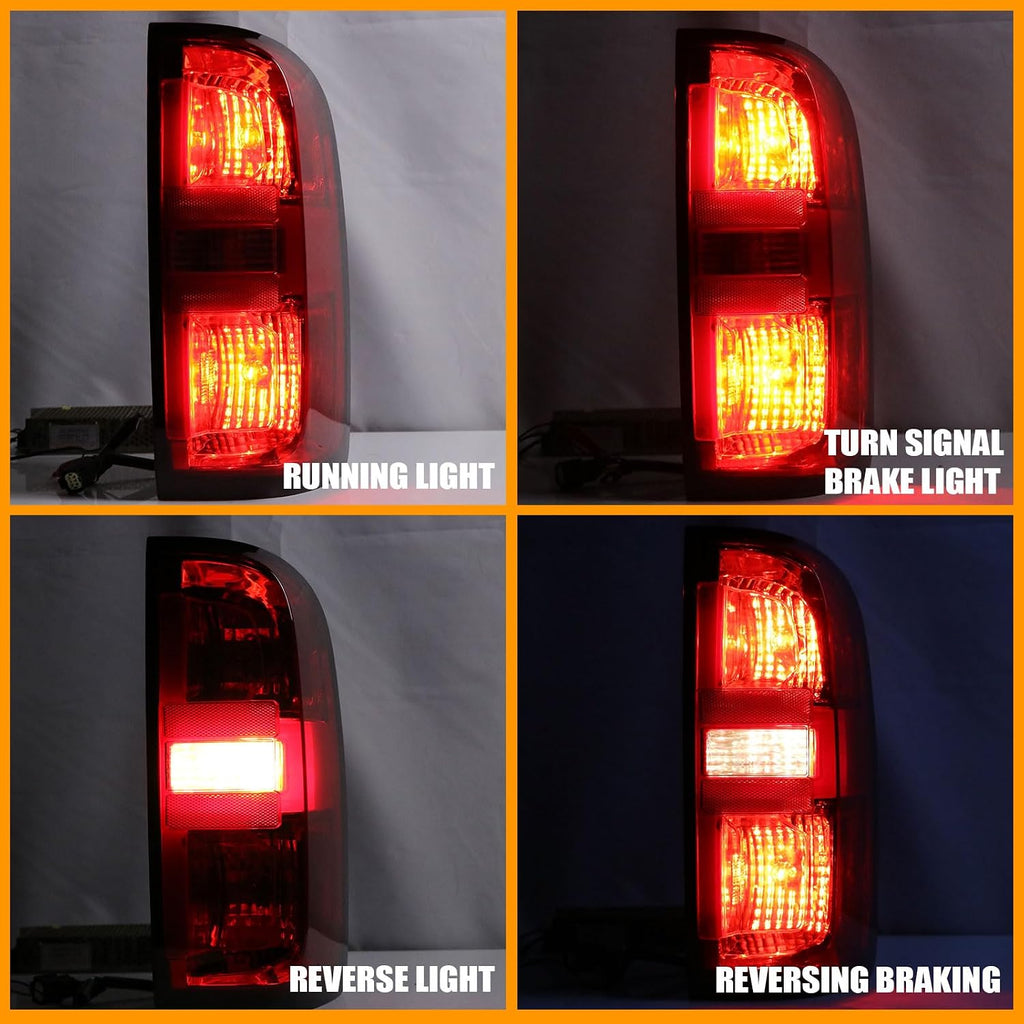 Tail Light Assembly Compatible With 2015-2022 Chevy Colorado Factory Style Right Passenger Side Taillight Brake Rear Lamp Red Clear Lens with Bulb and Harness # 84169778 GM2801270