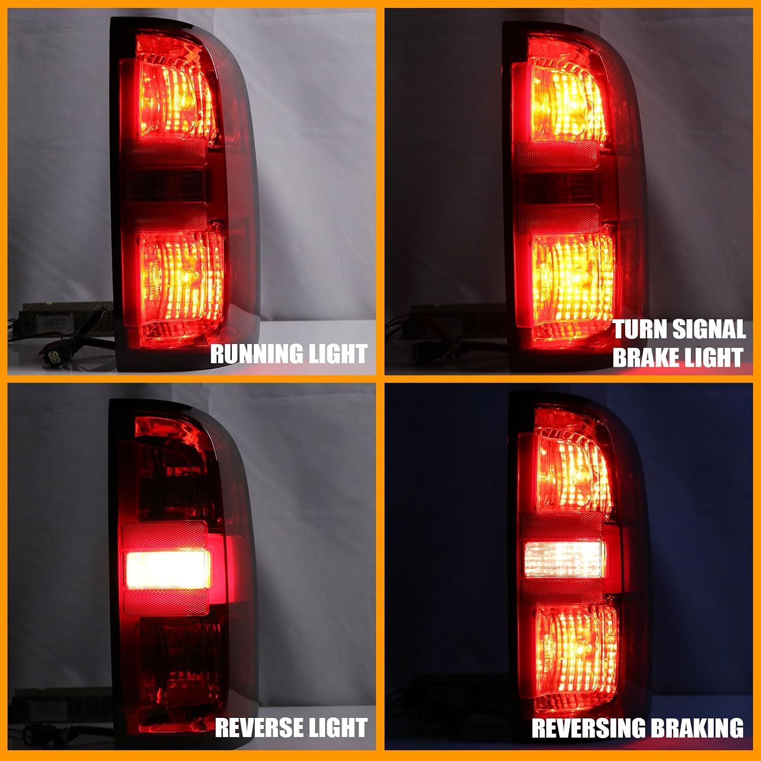 Tail Light Assembly Compatible With 2015-2022 Chevy Colorado Factory Style Right Passenger Side Taillight Brake Rear Lamp Red Clear Lens with Bulb and Harness # 84169778 GM2801270