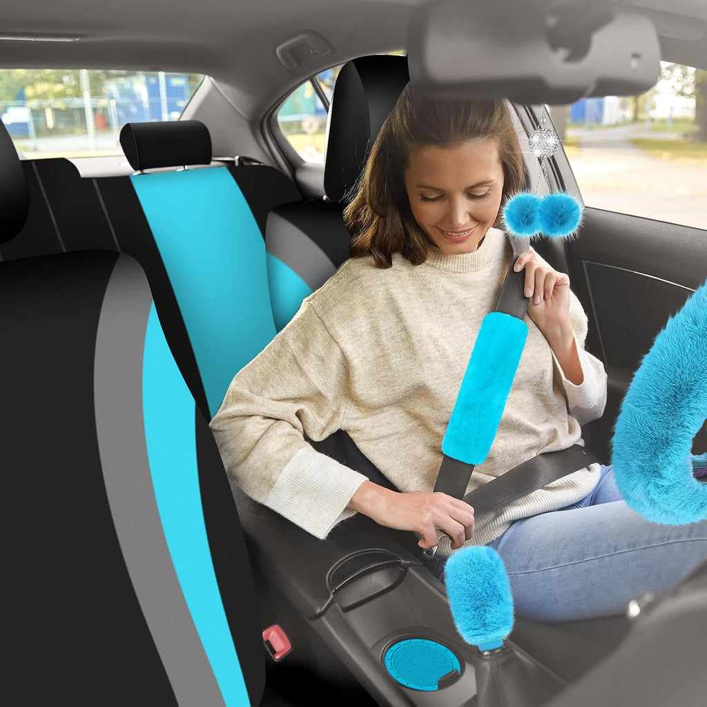 roceei 43 pcs car seat cover full set on a desk or shelf