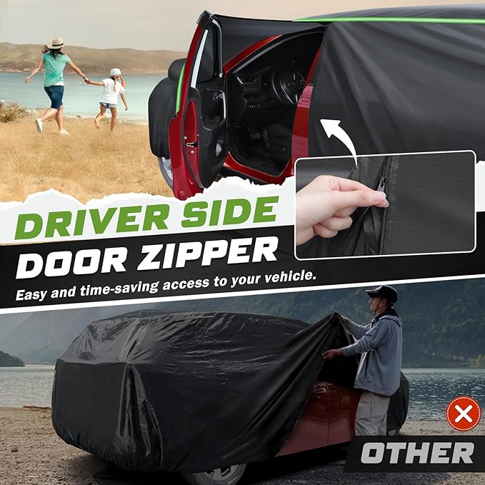 Mixsuper Liner Car Cover for Chevy Traverse 2009-2026, 7 Layers Full Car Cover - Image 3
