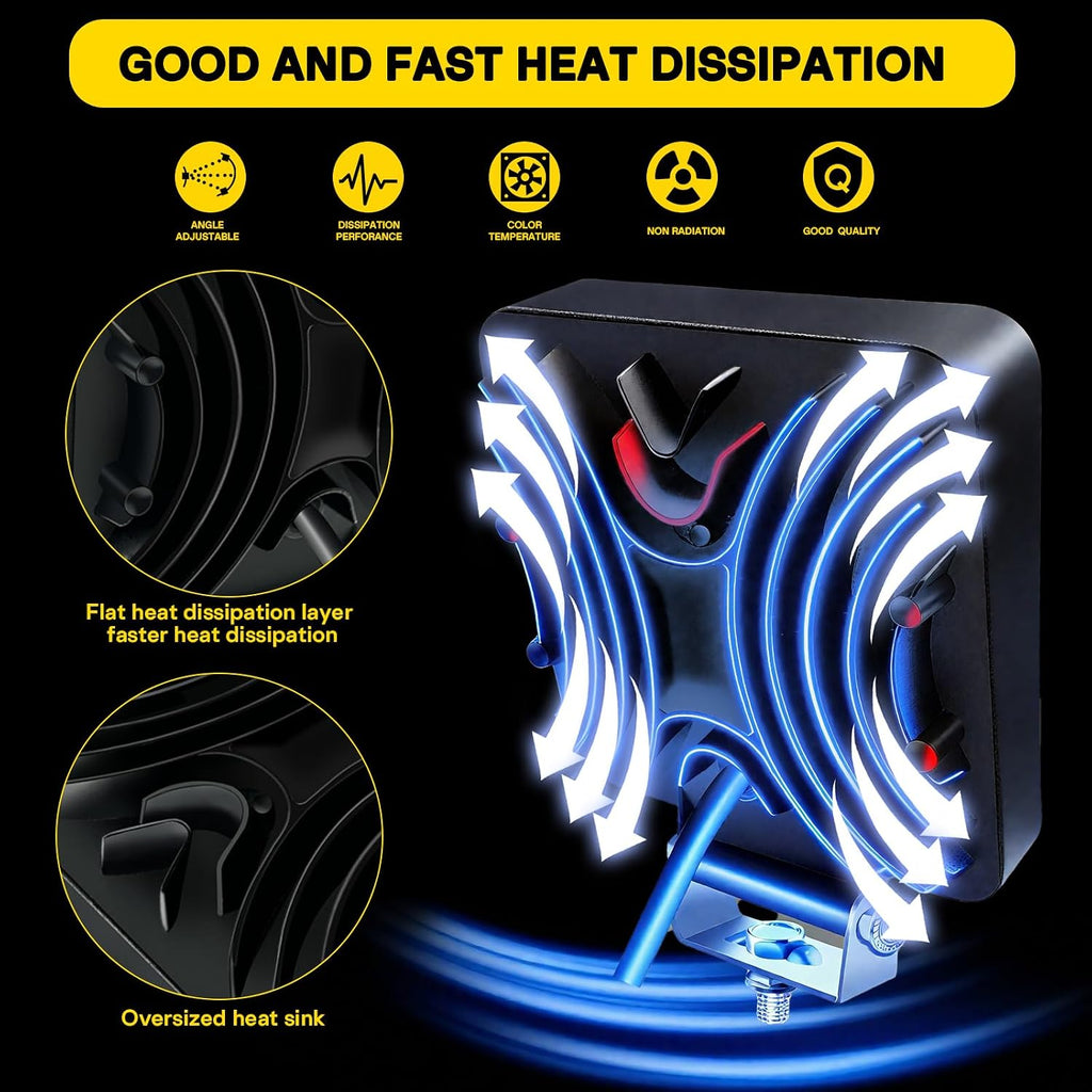 led pod lights 4.5in 126w tractor work lights, package contents