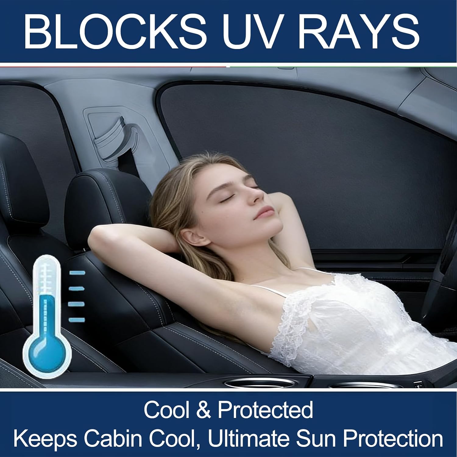 Car Window Shades, 4 Pcs Car Window Privacy Covers, Magnetic Side Windows Sun Shade Keeps Cooler for Breastfeeding, Taking a nap, Changing Clothes, Camping and Daily Use