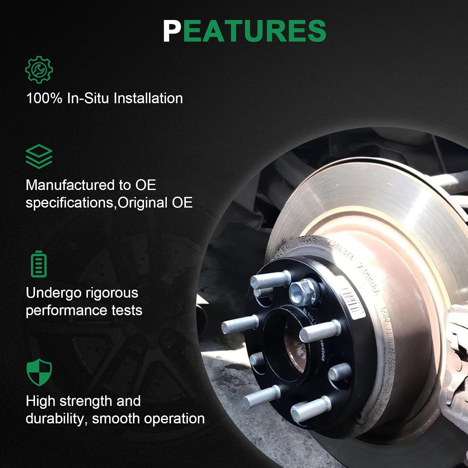 SCITOO Hubcentric Wheel Spacers 8x6.5 to 8x6.5 Thick 2 inch 9/16 121mm for Dodge Ram 2500 Ram 3500 for Ram 2500 3500