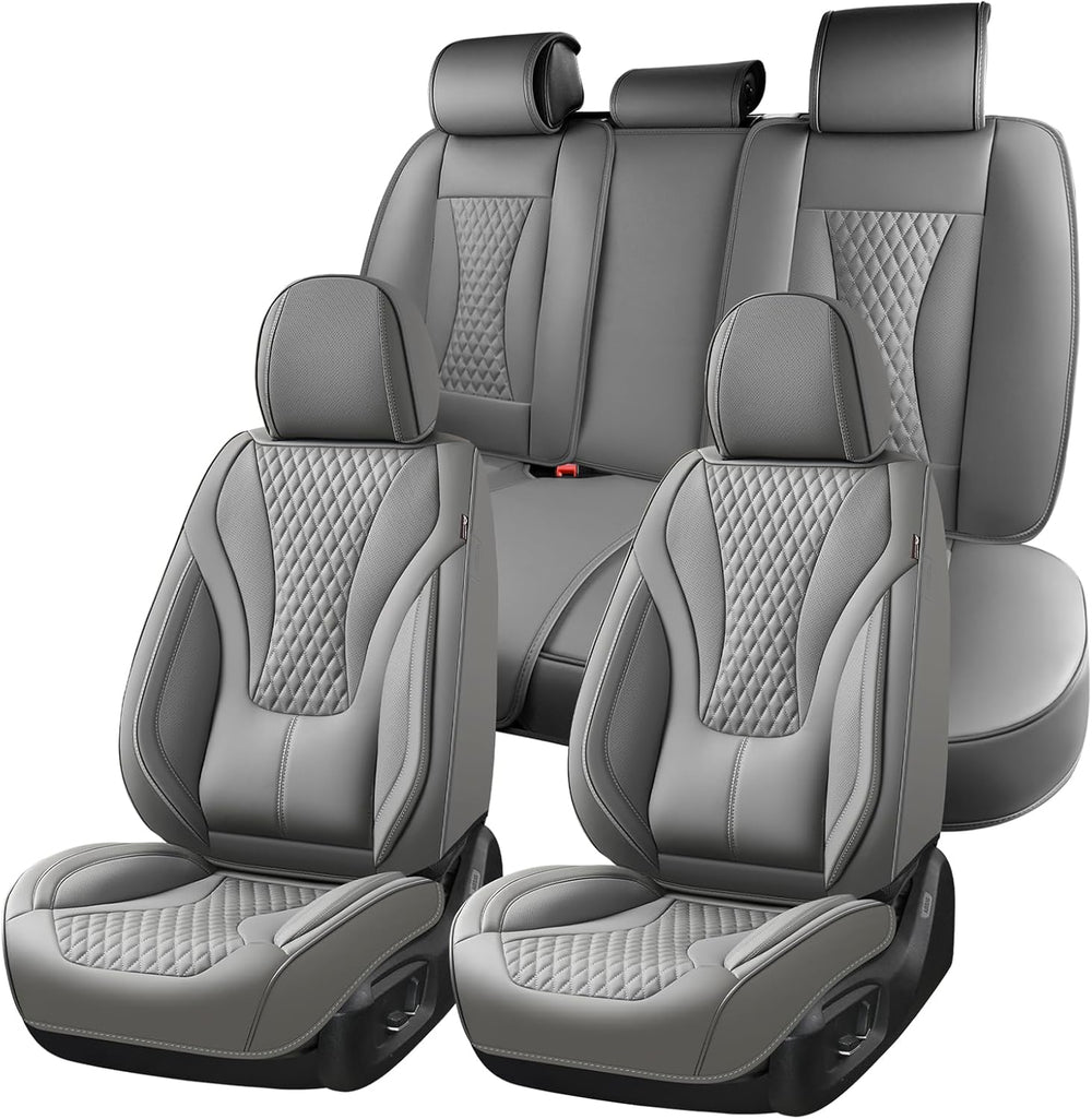 Coverado Car Seat Covers Full Set, Seat Cushion for Cars, Automotive Seat Cov...