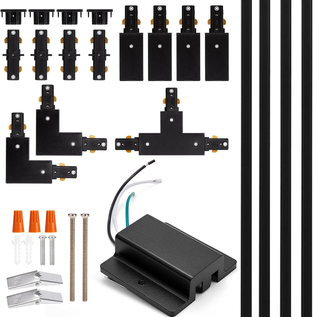 h track lighting rails kit - icreating 13ft, main product view