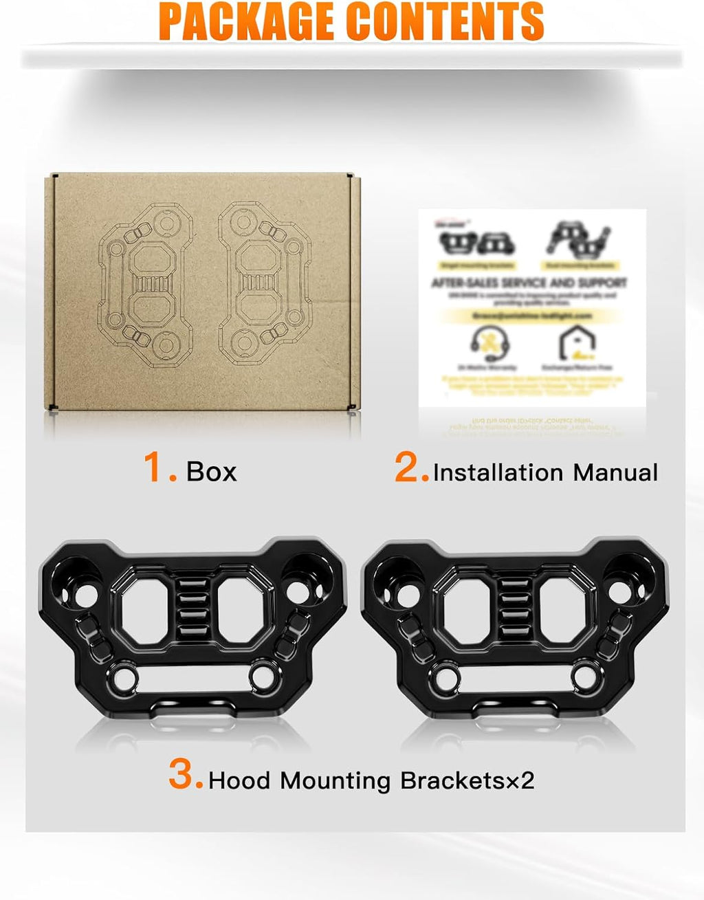 UNI-SHINE 2-Pack Hood Mounting Brackets for Light Bar Fit for Jeep Wrangler JL JLU Gladiator JT 2018–2026 Aluminum A-Pillar Auxiliary Cowl Mounts for LED Pod & Ditch Lights