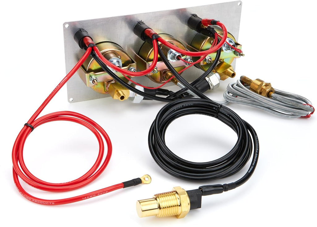 Allstar Performance ALL80092 3-Gauge Panel Kit, OP/WT/FP