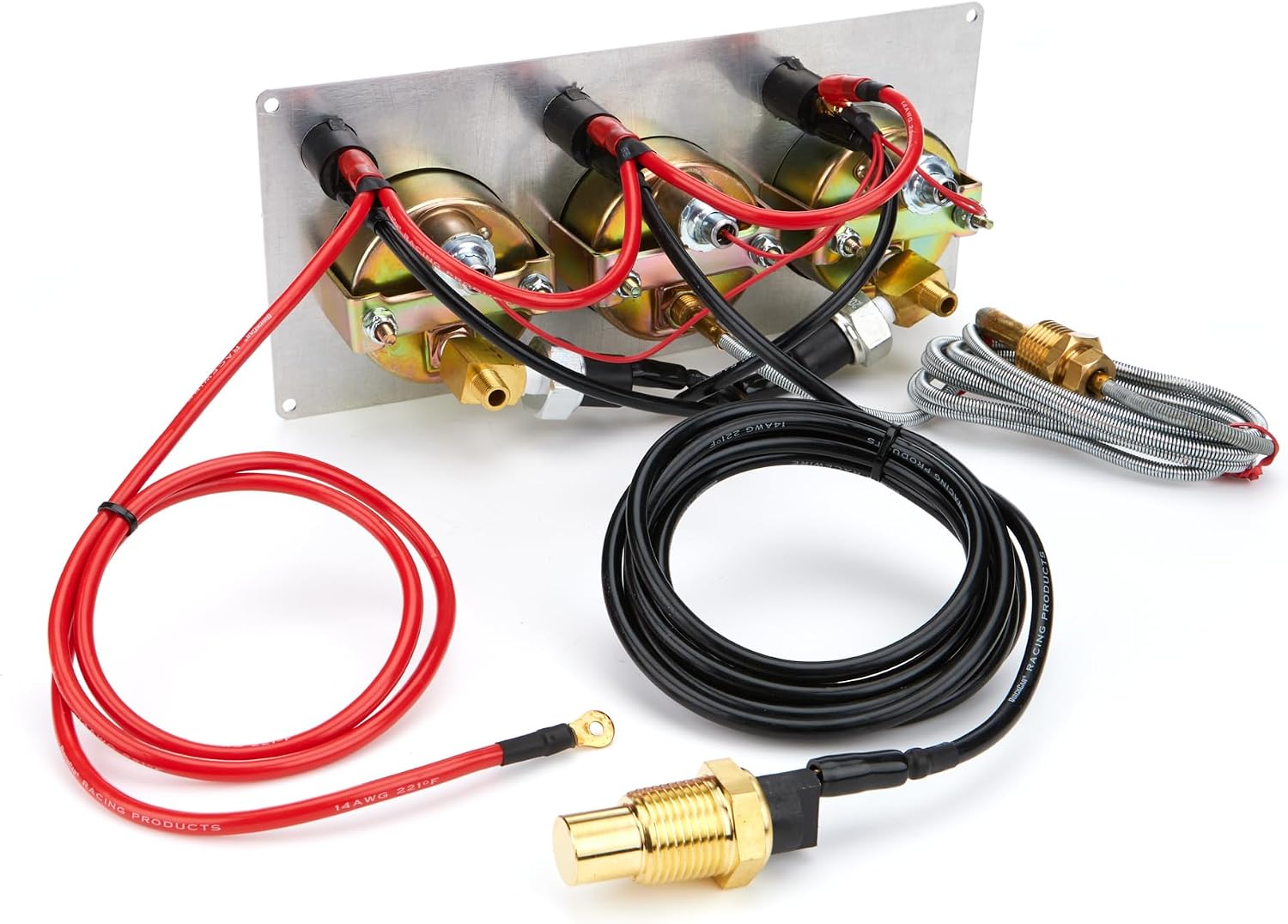 Allstar Performance ALL80092 3-Gauge Panel Kit, OP/WT/FP