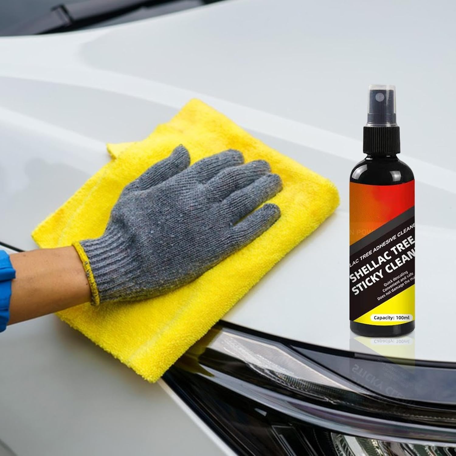Bird Poop Remover Car – versatile portable premium Adhesive Stain, Cleaner, sturdy Detail, Spray 100ml Cleaning Supplies Exterior | Multipurpose Outdoor Indoor Utility sturdy elegant