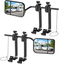 Universal Towing Mirrors Extenders for Towing, Clip-on Towing Mirror Adjustable Convex Rearview Mirrors for Vehicle Car Truck Trailer RV SUV, Side Mirror Extensions for Towing, 2 Pack