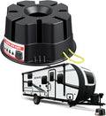 6''Height Trailer Jack Block, Heavy Duty RV Leveling Blocks 40000 lbs Camper Leveling Blocks, Stackable RV Stabilizer Blocks Universal Fit for Travel Trailer 5th Wheel Tongue Jacks Post Foot, 1 Pack