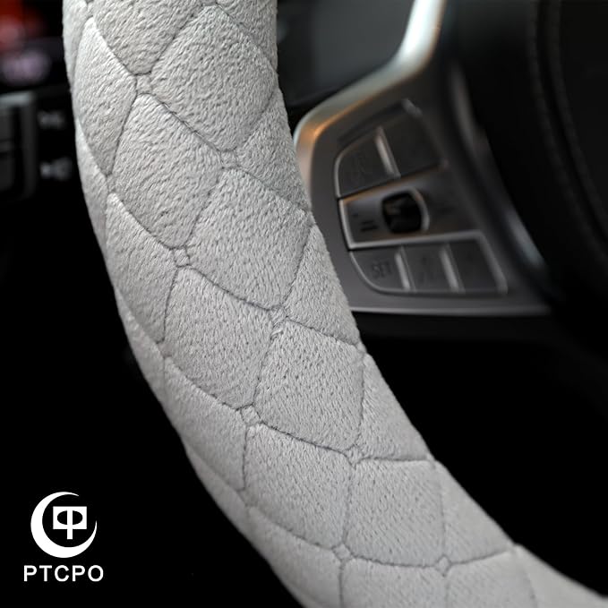 Soft Car Steering Wheel Cover for Sedan, Warm Luxury Velvet, Anti Slip - Image 4