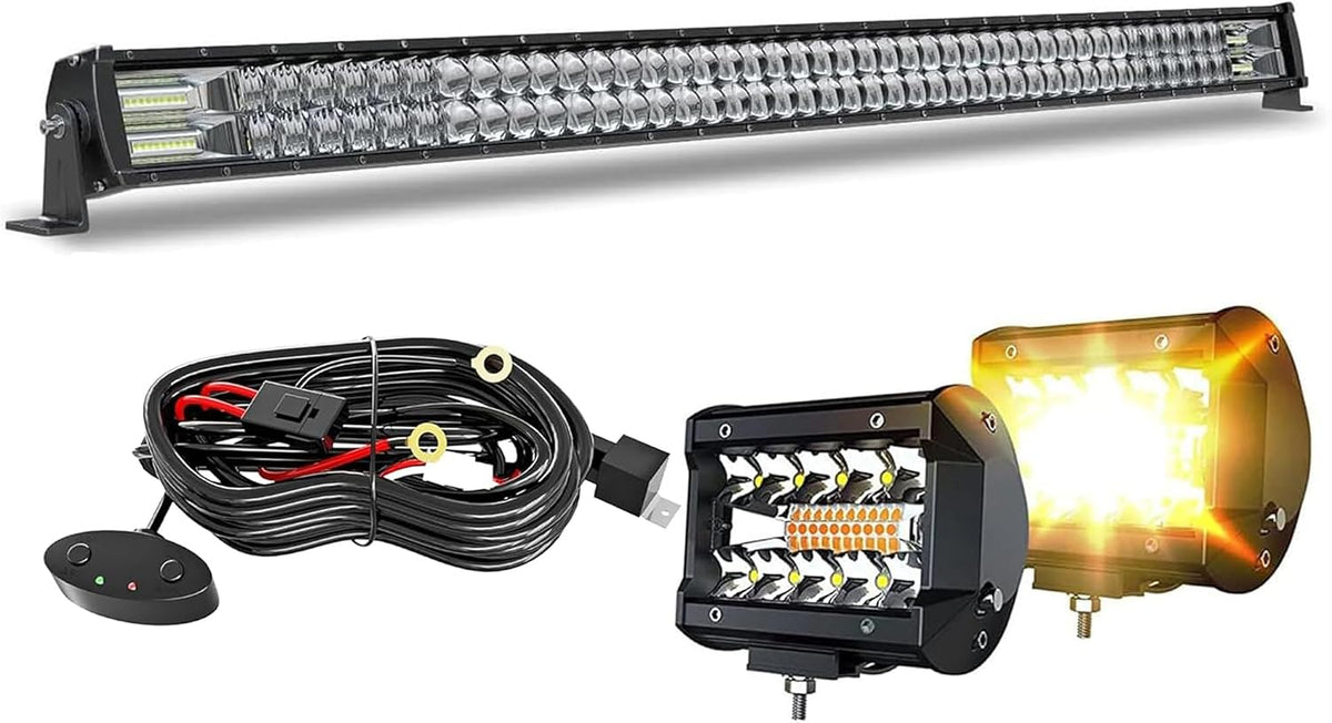 aslong 52inch led light bar 300w +2x4 inch, main product view