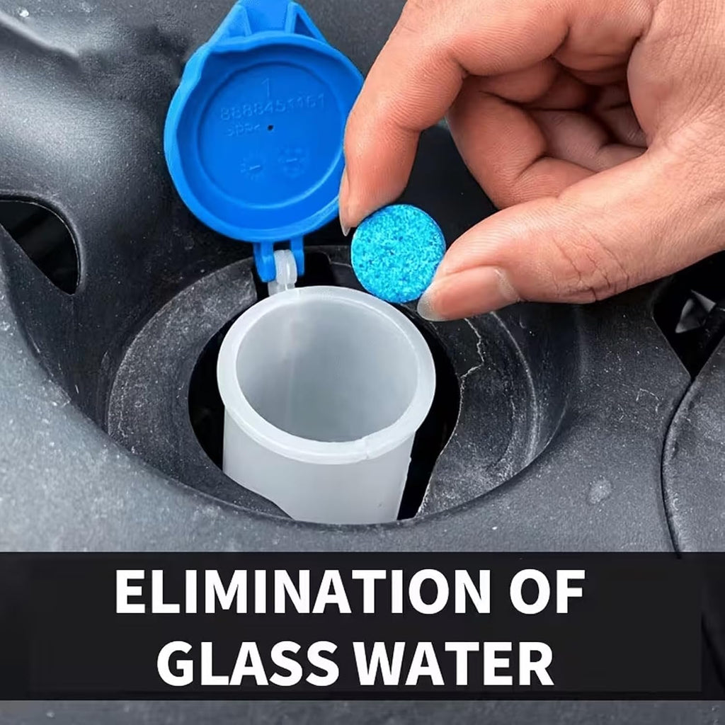 15Pcs Car Windshield Tablets Quick Dissolving Formulas Prevents Ice Fog & Scratches on Glass for Daily Use Glass Tablets for Cars