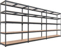 HOMEDANT 5 Tier Laminated Boltless Heavy Duty Garage Storage Adjustable Wide by TheBestOrganizingSolution