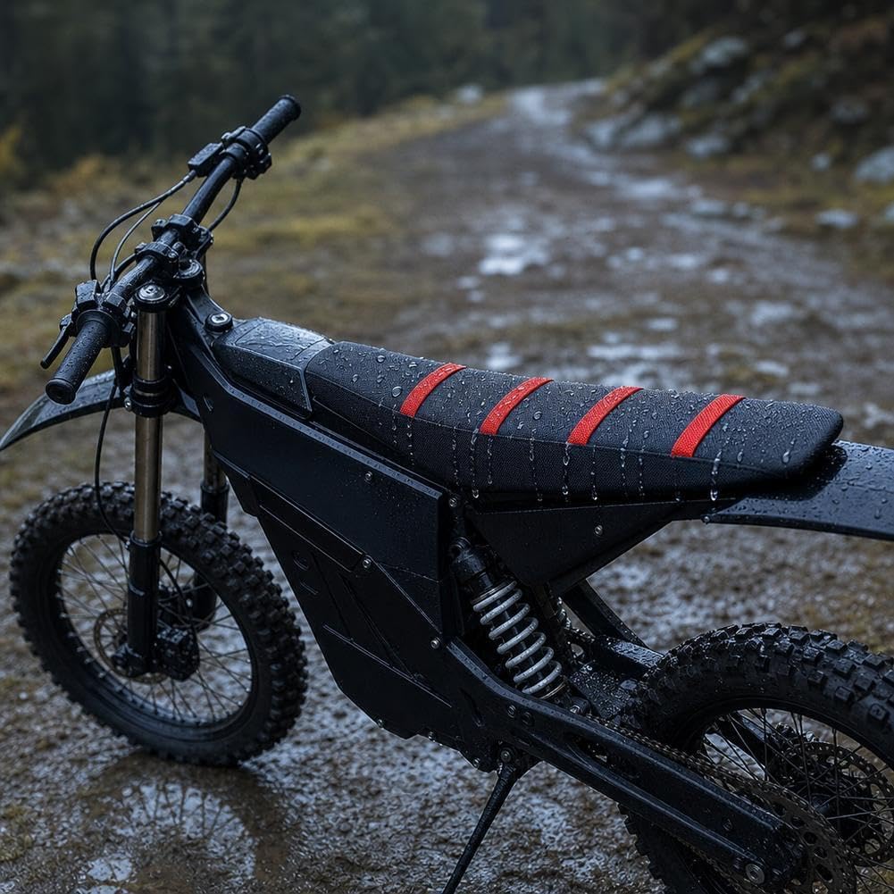 Seat Cover for Yozma IN10, Non-Slip Stripes Dirt Bike Cushion Skin, Waterproof PVC Ebike Saddle Protector Accessories for Yozma in 10 Electric Trail Motorcycle