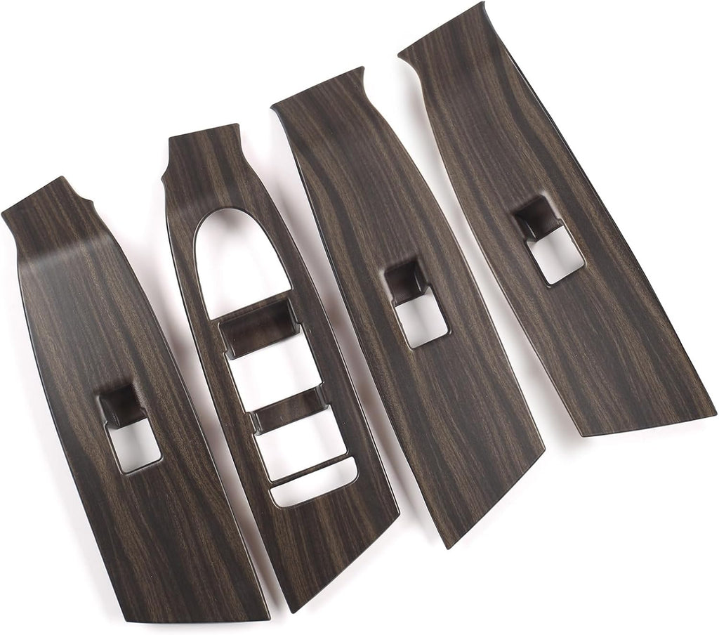 for Mazda CX-50 2026 2025 2024 2023 Trims Cover, Wood-Grain Finish Interior Accessories for Mazda CX50 Gas and CX 50 Hybrid, Window Control Switches Protective Panel