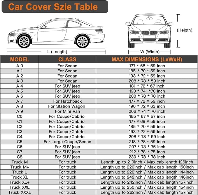 Kayme 7 Layers Truck Cover Waterproof All Weather, Heavy Duty Outdoor Pickup - Image 6