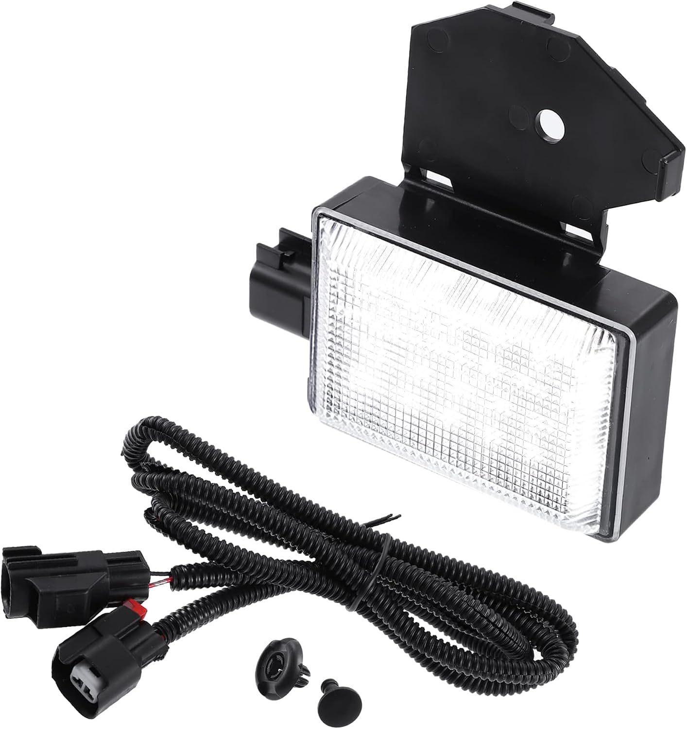 LED Under Hood Engine Light Kit with Harness, Compatible with Dodge Ram 1500 2500 3500 4500 5500, Jeep Wrangler Grand Cherokee, Chrysler 300, Replaces 68395126AA 56021441AC – 2-Pin Plug