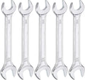 HARFINGTON 5pcs Double Open End Wrench 12mm x 13mm Metric 15 Degree Offset by HARFINGTON