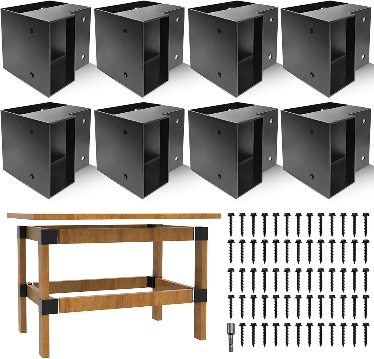 workbench brackets kits, 3-way right angle corner braces, main product view