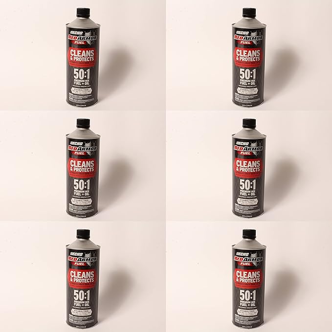 7450001 Echo Red Armor 32 oz. 50:1 Pre-Mixed Ethanol Free Fuel 6 Pack - Image 4