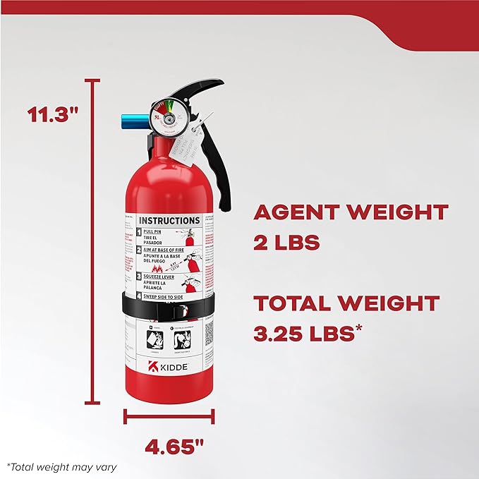 Kidde Basic Fire Extinguisher for Home, Residential, Single-Use - Image 8