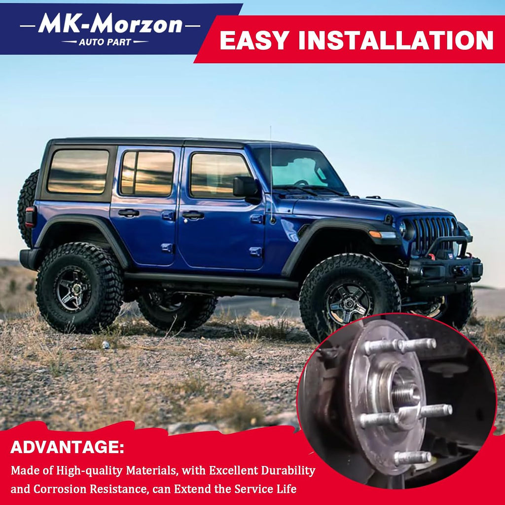 926-173 Front Wheel Hub Bolt Compatible with J-eep 2007-2018 Wrangler 2018 Wrangler JK 1999-2004 Grand Cherokee Wheel Bolts Replace# 5012436AA, 5012436AB (6Pcs)