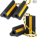 Heavy Duty Rubber Wheel Chocks, 2 Pair, Non-Slip Tire Stopper Blocks by OULEME