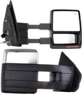 A Pair Heated Towing Mirrors Fits 2004-2015 for Ford for F-150 Pickup Truck, Power Adjusted View Mirror with Turn Signal Indicator