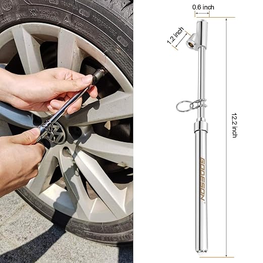 GODESON Dual Head Tire Pressure Gauge, Heavy Duty Pen Tire Gauge Range - Image 4