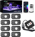YiLaie RGB LED Rock Lights Kit 8Pods