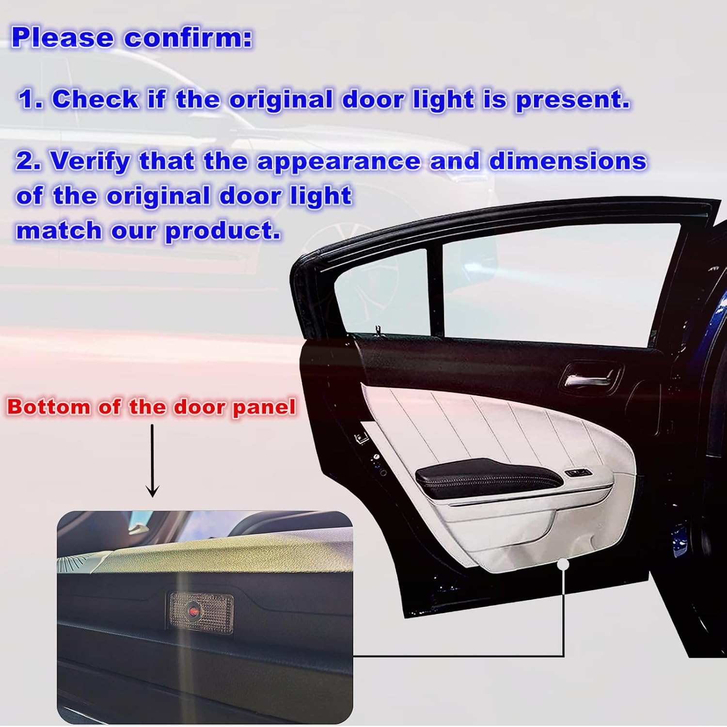 No Fade Car Door Lights Logo Projector Compatible with MDX RDX TLX TL RLX ZDX, Car Accessories for MDX RDX TLX TL RLX ZDX