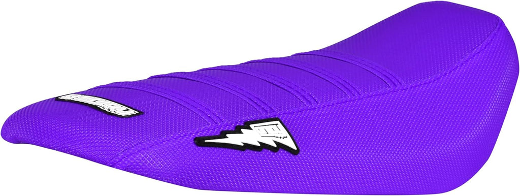 Enjoy Mfg Seat Cover - Compatible with E Ride Pro E-Ride Pro eRide Pro Electric Bike (Color Rib) Bolt #433 (All Purple with Purple Ribs)