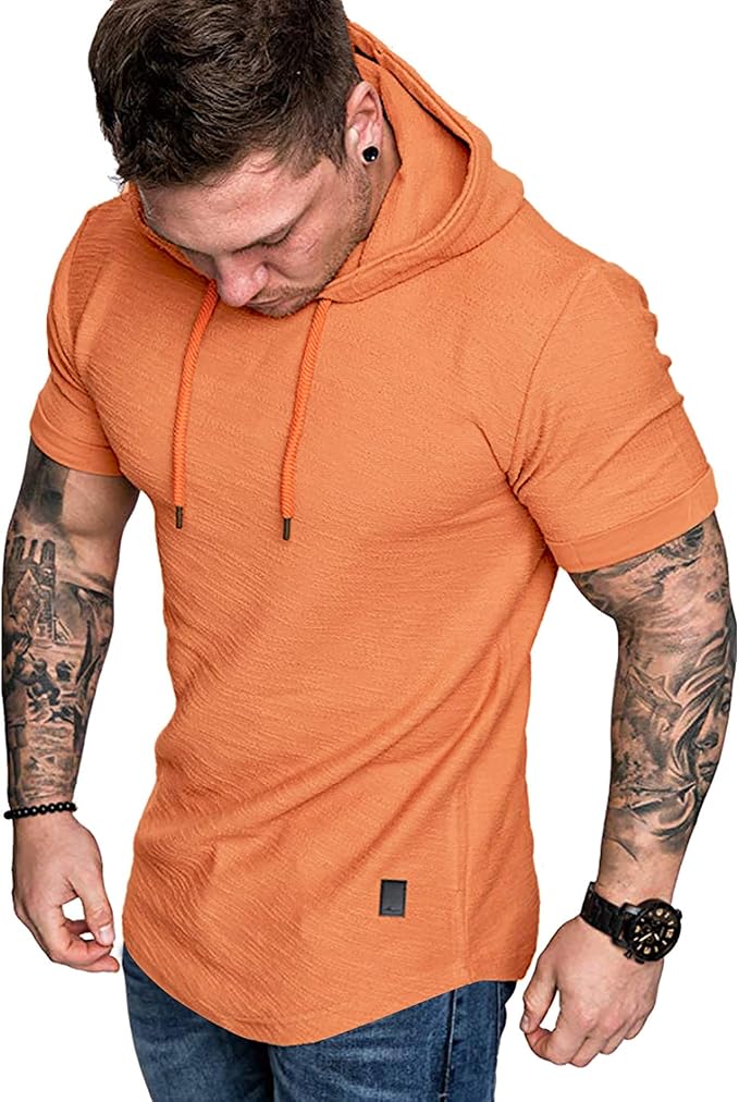Lexiart Mens Fashion Athletic Hoodies Sport Sweatshirt Solid Color Fleece by Lexiart