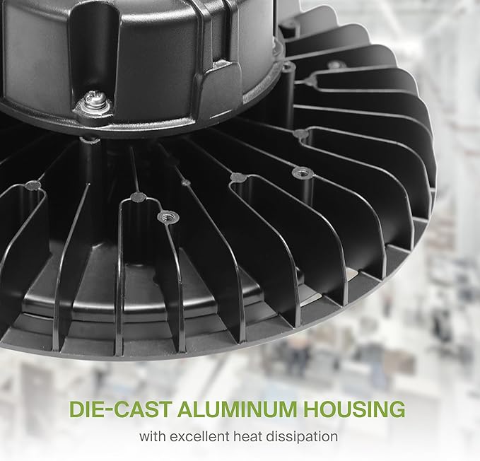 ASD LED High Bay UFO Light Fixture, Commercial Shop Lighting | Dimmable - Image 7