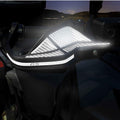 Resin Bike Motorcycle Hand Guard Reflectors Compatible with BMW R 1250 GS - R1250 GS Adventure Motorcycle Reflectors Reflect Light. 3D Resin Sticker Triple Black - HP - Trophy - Rallye 2021 2022