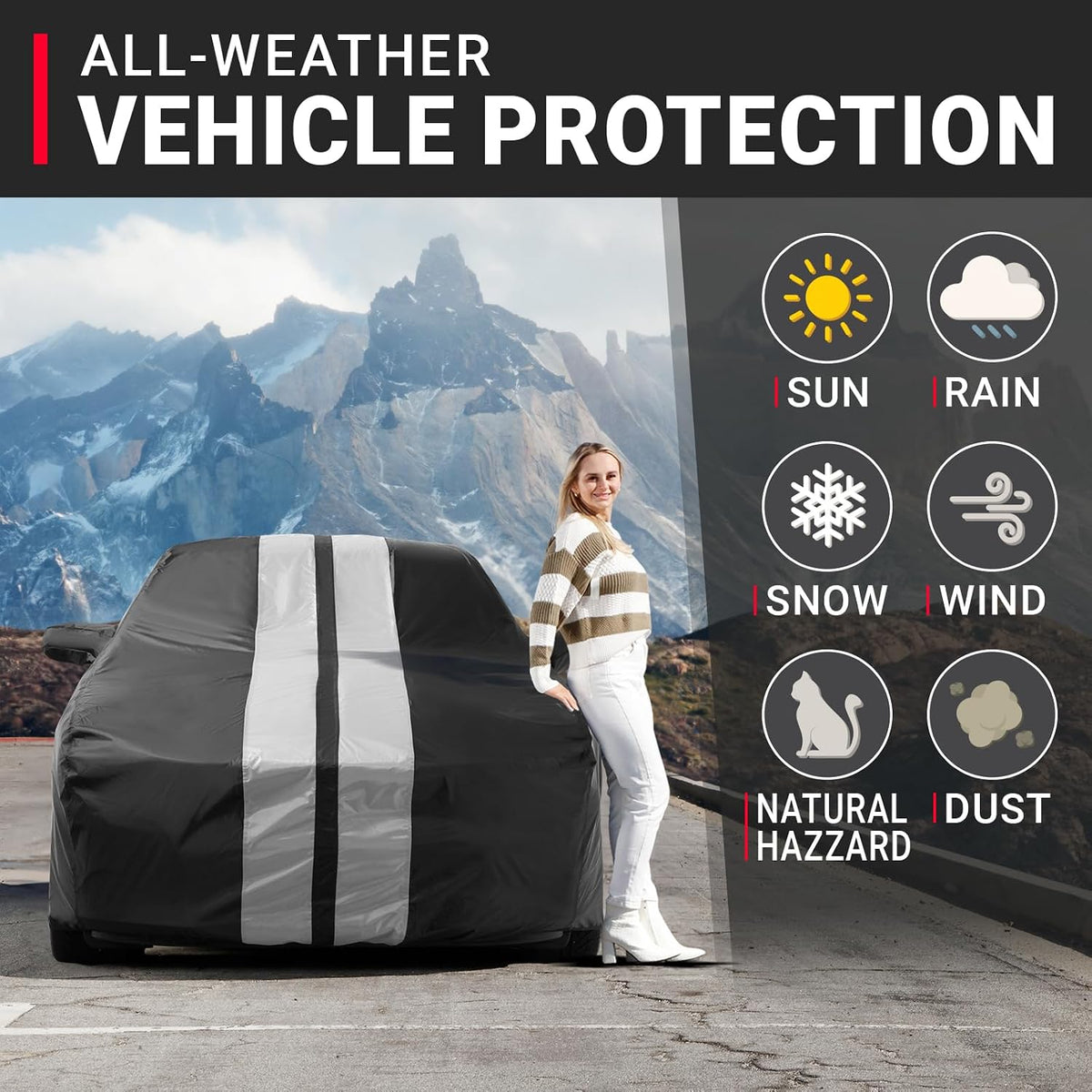 icarcover car cover waterproof all weather for 1990-1994 shown in use