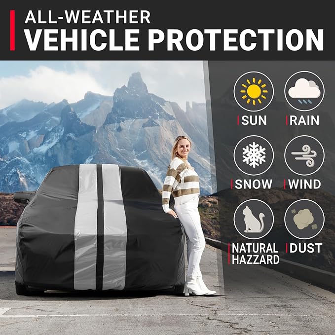 iCarCover Custom Car Cover for Pontiac Sunbird Wagon Waterproof All-Weather - Image 2