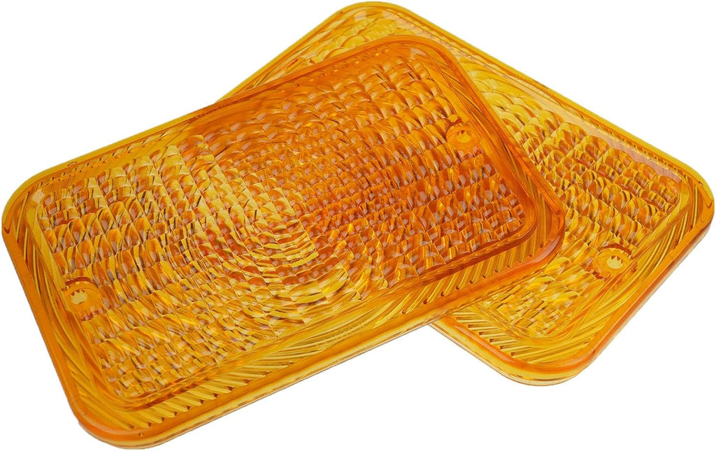2PCS Amber Lens LVU18745 for John Deere Tractor 1023E 1025R 1026R | 2027R 2032R 3120 3203 3320 4105 4520 4600 5415 5425