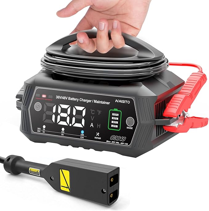 Golf Cart BatteryCharger 36V 18A and 48V 13A Trickle BatteryCharger, 36 Volt by Hiyiton