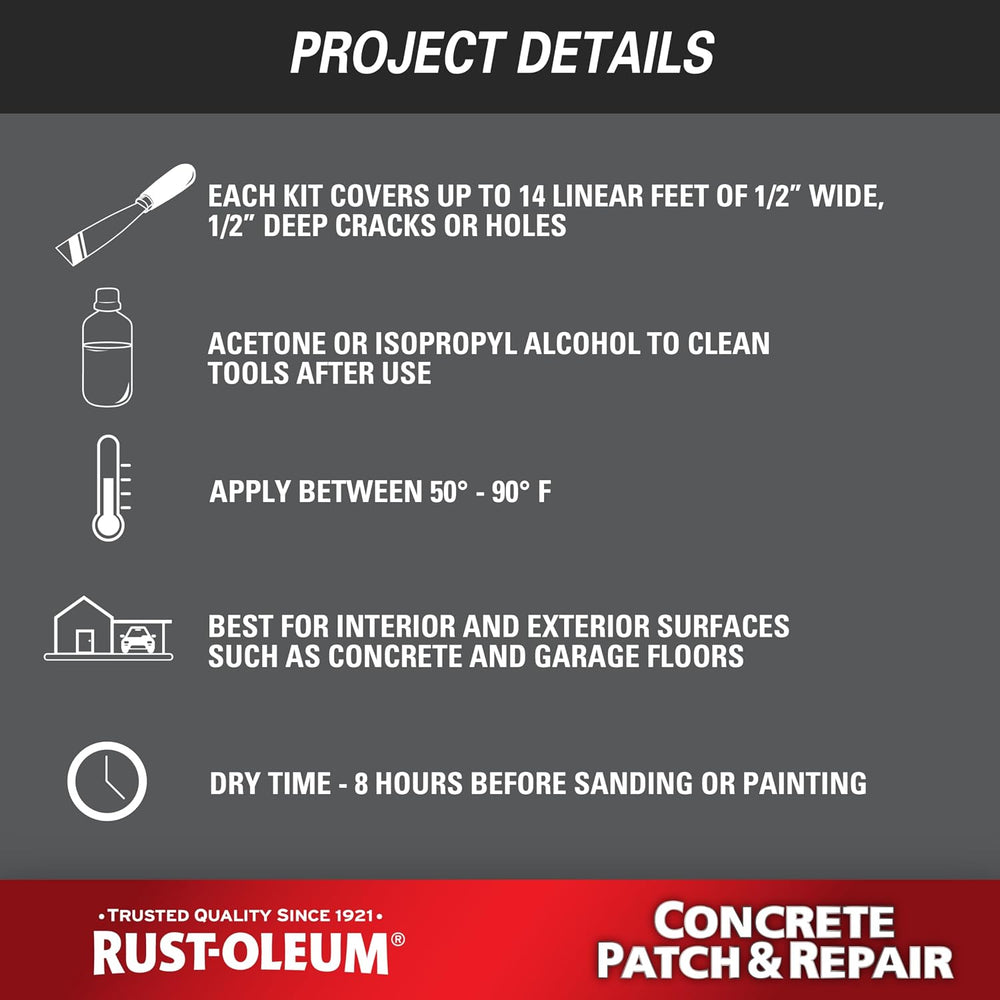 Rust-Oleum Gray Concrete Patch & Repair