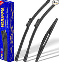 3 wipers Replacement for 2019-2023 Subaru Ascent, Windshield Wiper Blades by ROOPPA