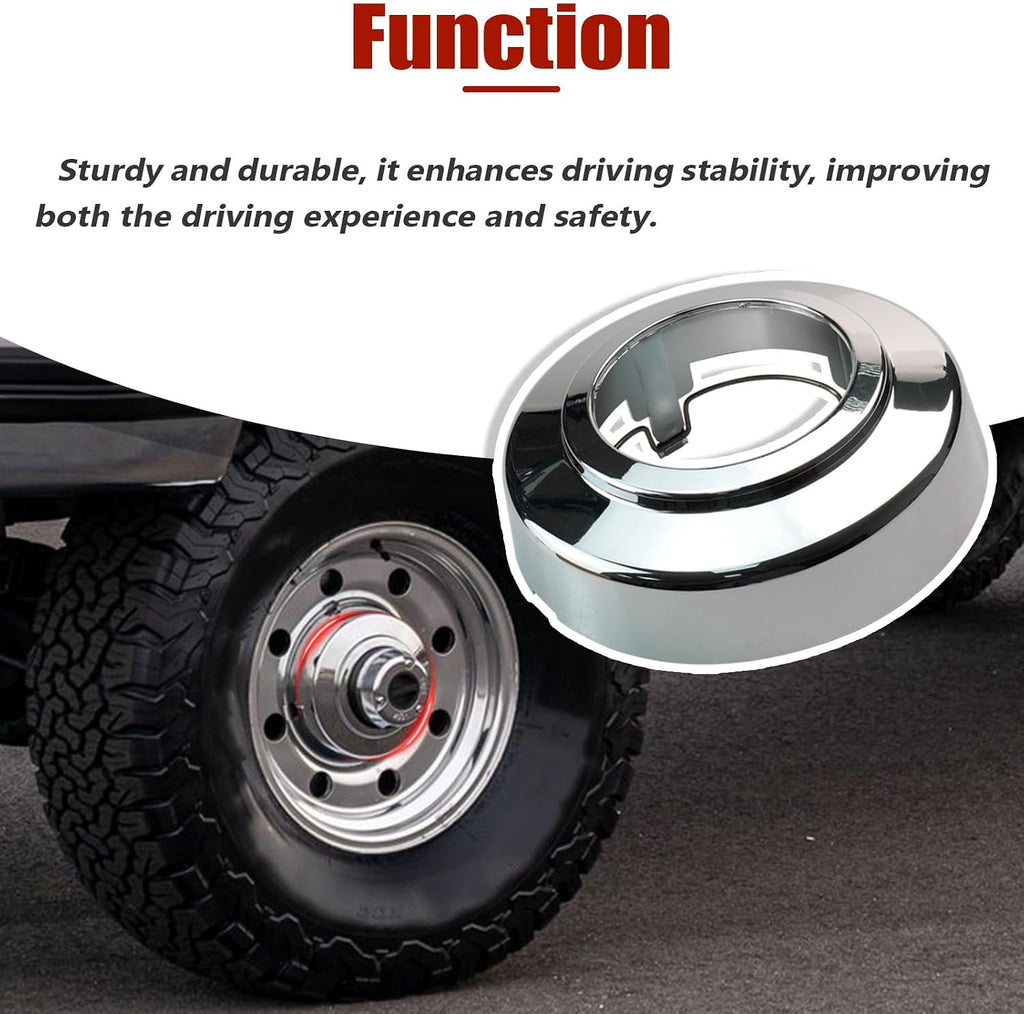 Wheel Center Cap for Ford F250 F350 Pickup Van E150 E250 E350 E450 F250 F350 4WD 1994-2008 Wheel Chrome Center Hub Cap,Replaces C3140F4WD 3140F4WD 560-3140